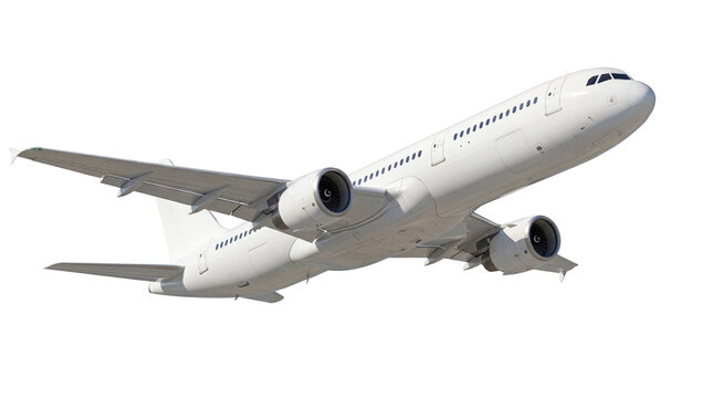Airplane flying in the air